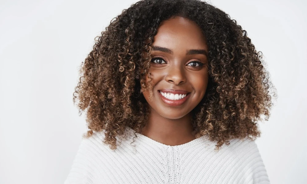 Photo of woman with beautiful smile